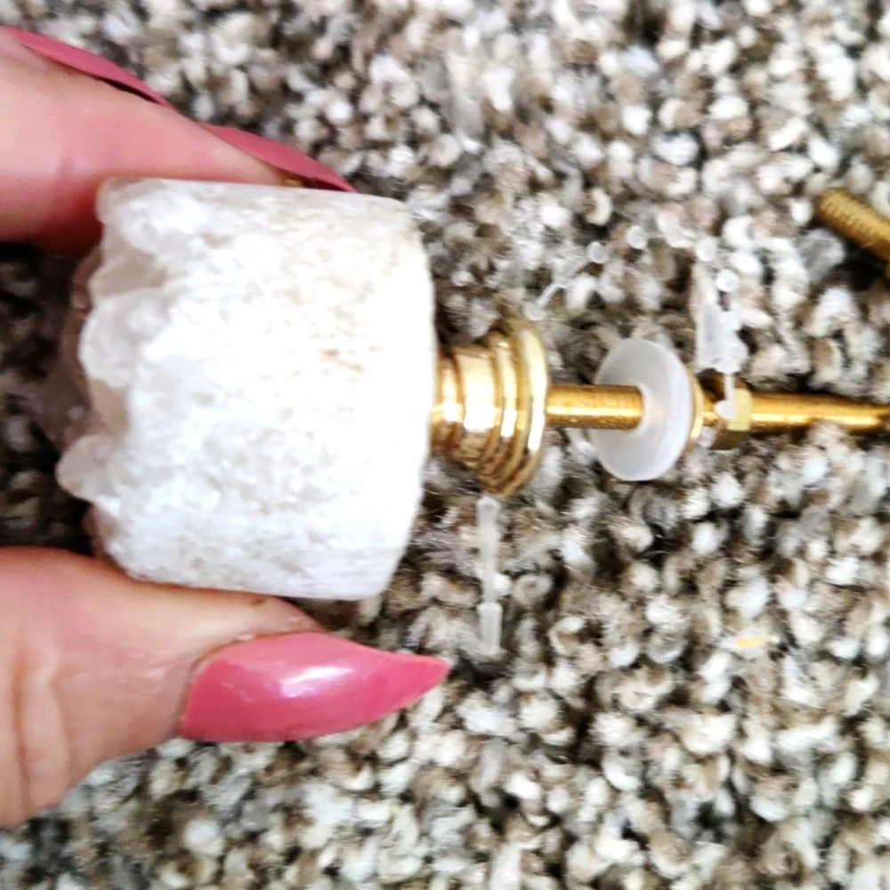 Crystal type knobs qty 2
